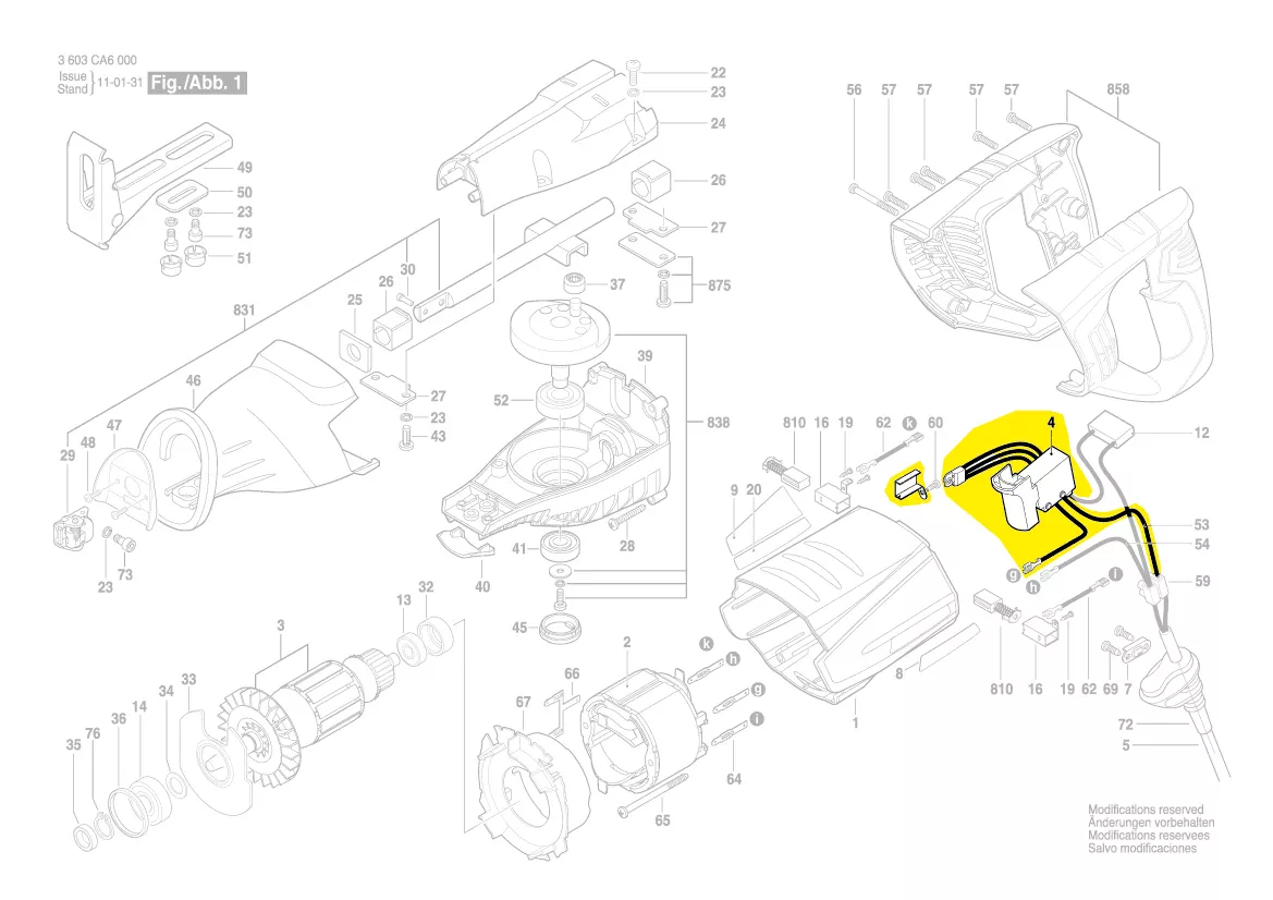 interrupteur PSA 900 E
